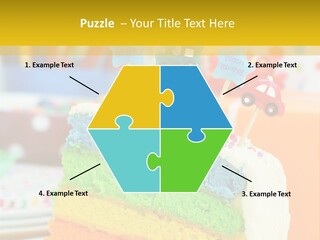 Five Orange Slice PowerPoint Template