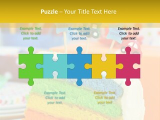 Five Orange Slice PowerPoint Template