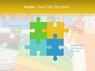 Five Orange Slice PowerPoint Template