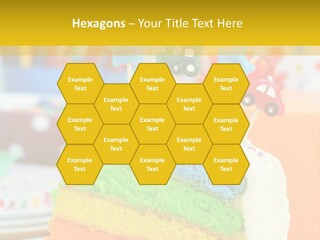 Five Orange Slice PowerPoint Template