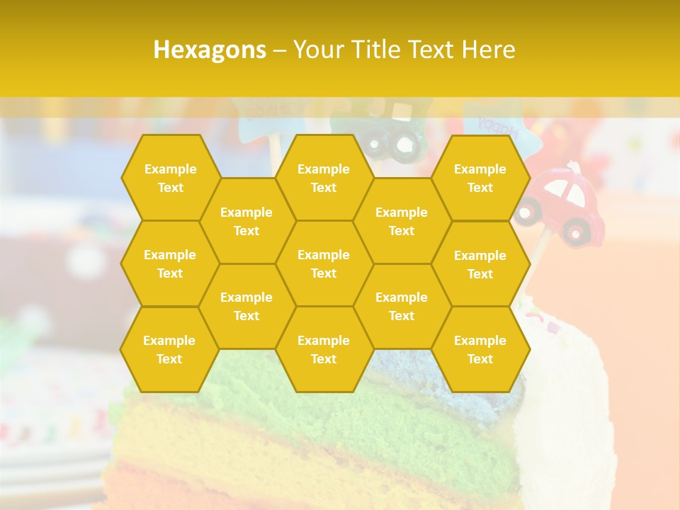 Five Orange Slice PowerPoint Template
