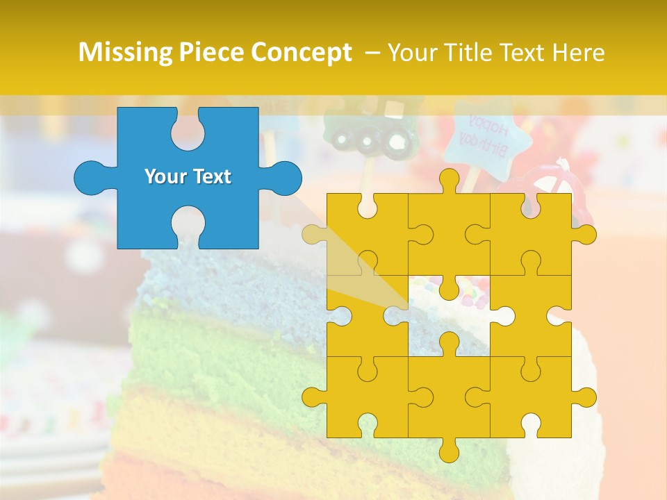 Five Orange Slice PowerPoint Template