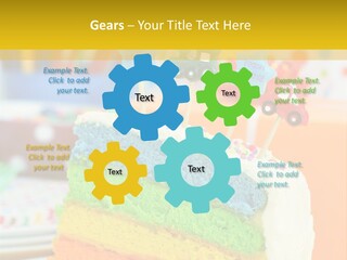 Five Orange Slice PowerPoint Template