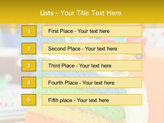 Five Orange Slice PowerPoint Template