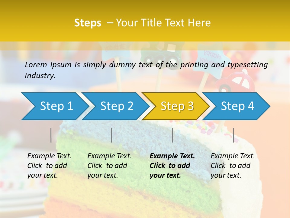 Five Orange Slice PowerPoint Template