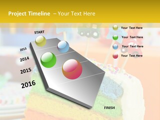 Five Orange Slice PowerPoint Template