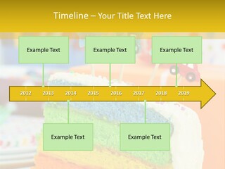 Five Orange Slice PowerPoint Template