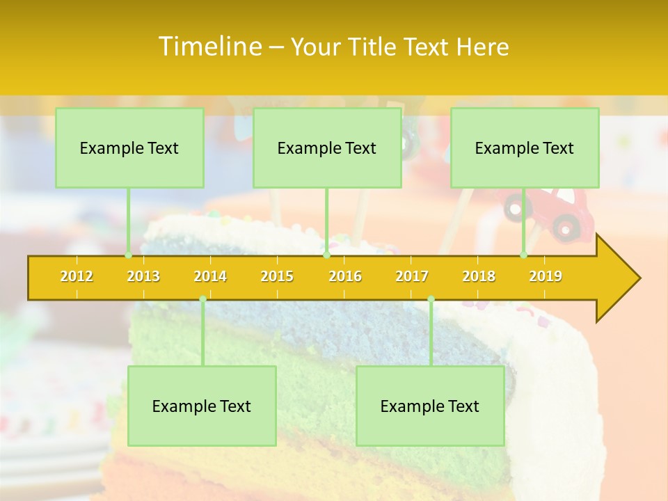 Five Orange Slice PowerPoint Template