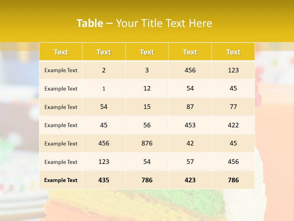 Five Orange Slice PowerPoint Template