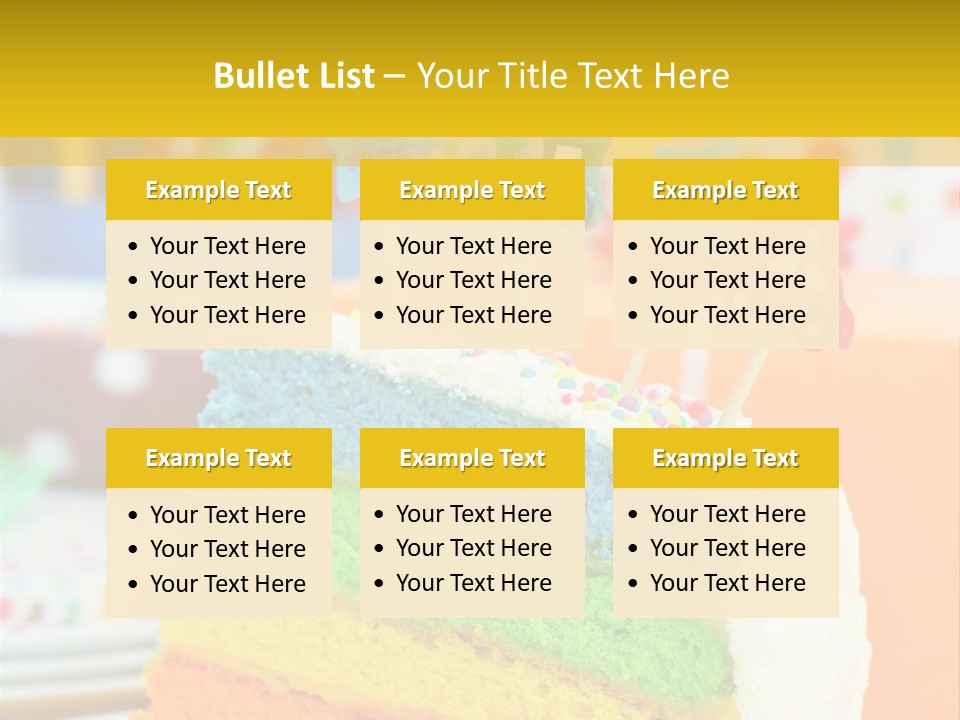 Five Orange Slice PowerPoint Template
