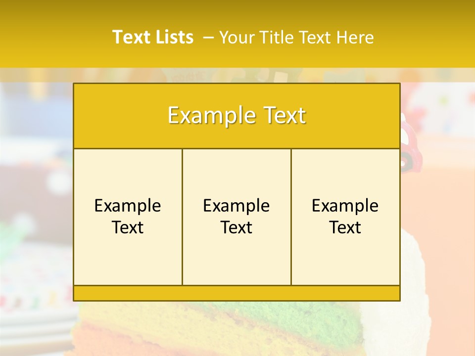 Five Orange Slice PowerPoint Template