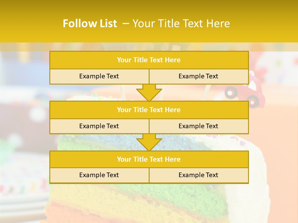 Five Orange Slice PowerPoint Template