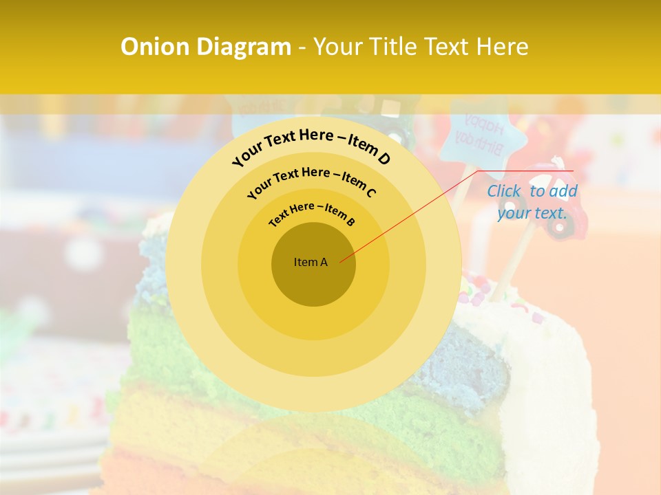 Five Orange Slice PowerPoint Template