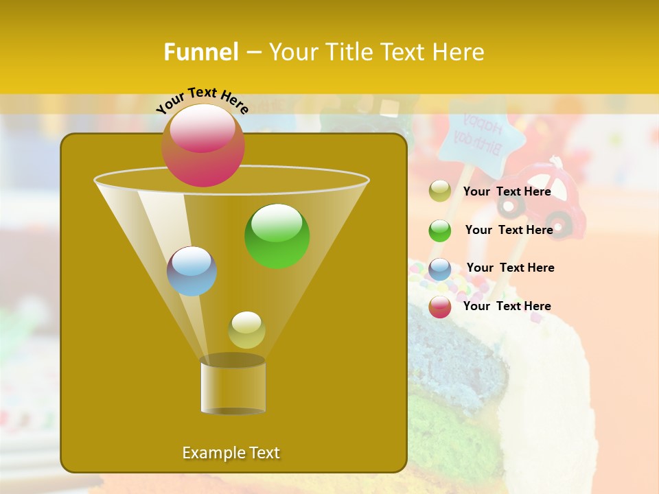 Five Orange Slice PowerPoint Template