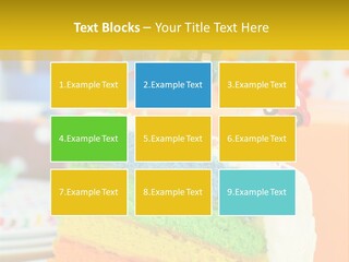 Five Orange Slice PowerPoint Template