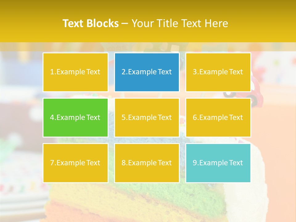 Five Orange Slice PowerPoint Template