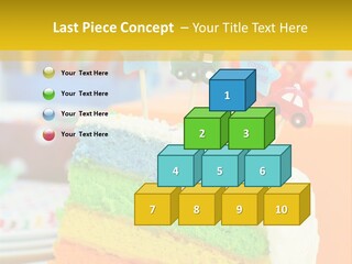 Five Orange Slice PowerPoint Template