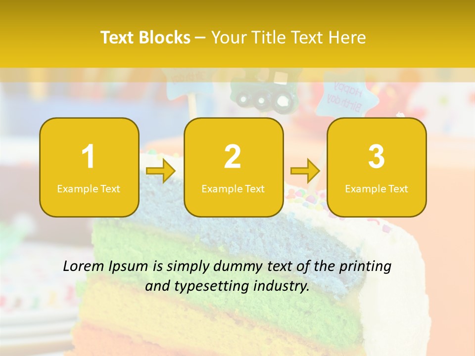 Five Orange Slice PowerPoint Template