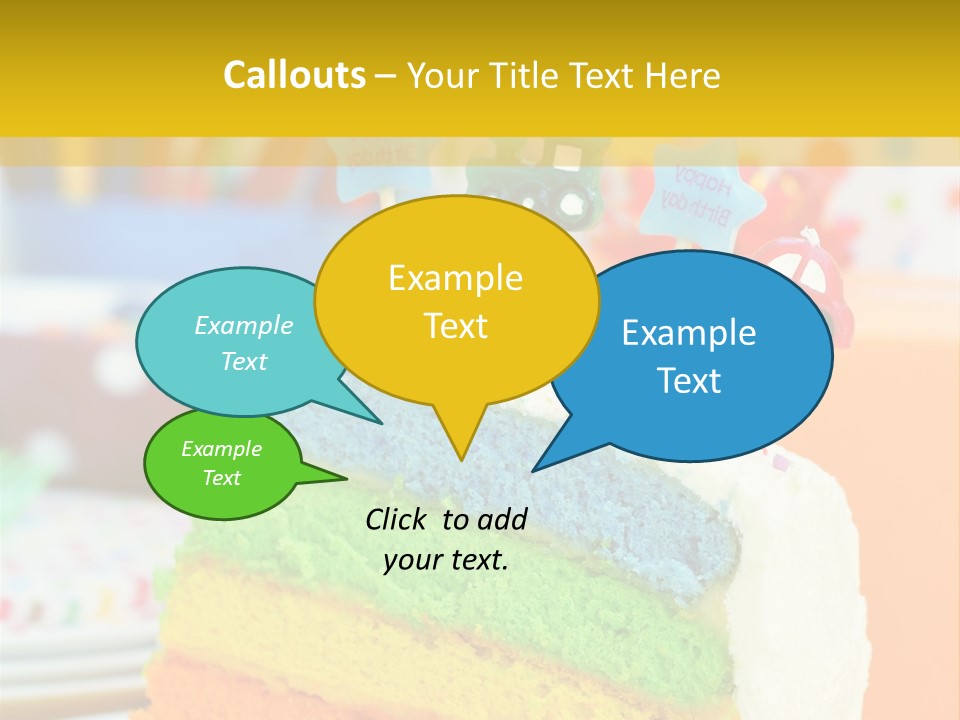 Five Orange Slice PowerPoint Template