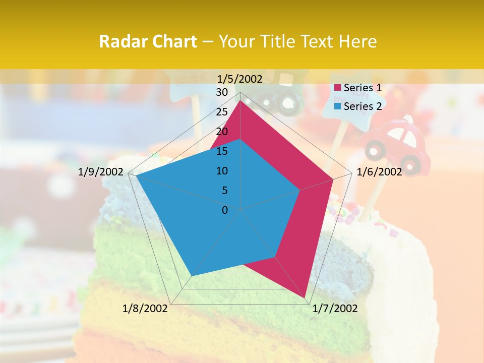 Five Orange Slice PowerPoint Template