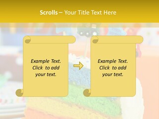Five Orange Slice PowerPoint Template
