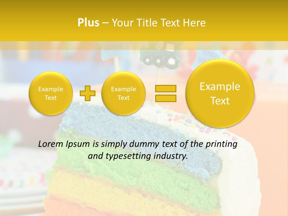 Five Orange Slice PowerPoint Template
