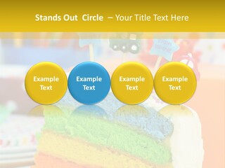 Five Orange Slice PowerPoint Template