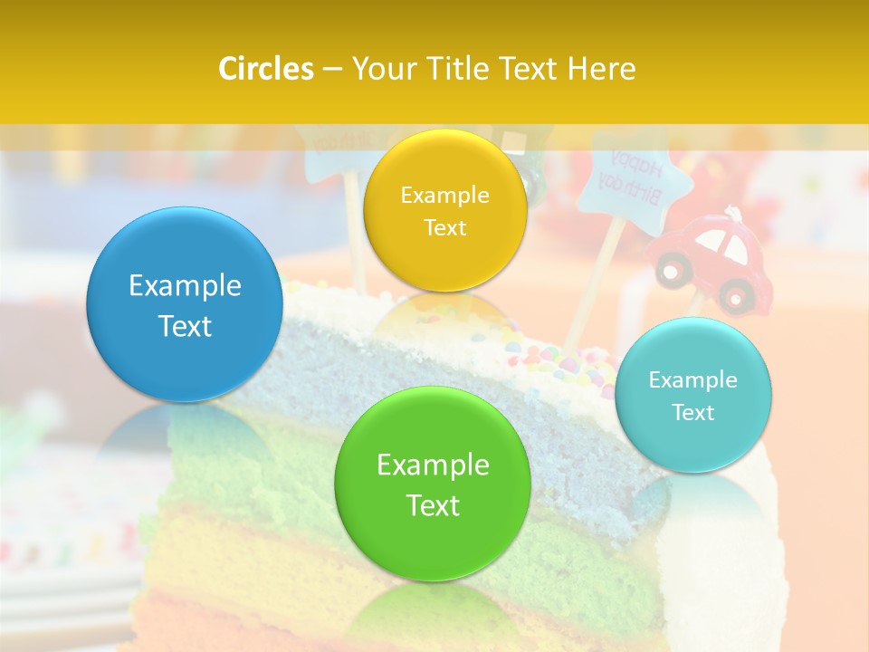Five Orange Slice PowerPoint Template