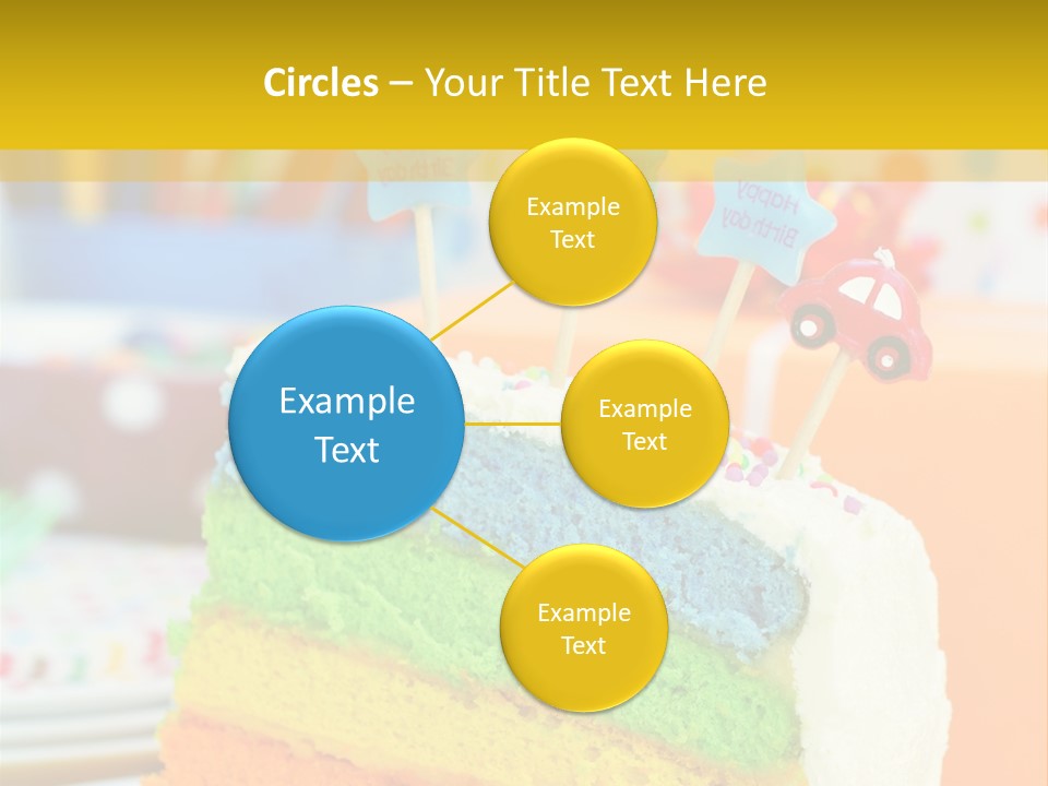 Five Orange Slice PowerPoint Template
