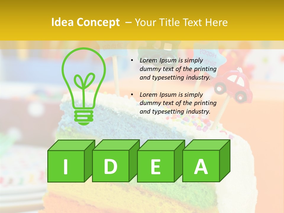 Five Orange Slice PowerPoint Template