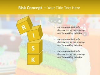 Five Orange Slice PowerPoint Template