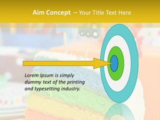 Five Orange Slice PowerPoint Template