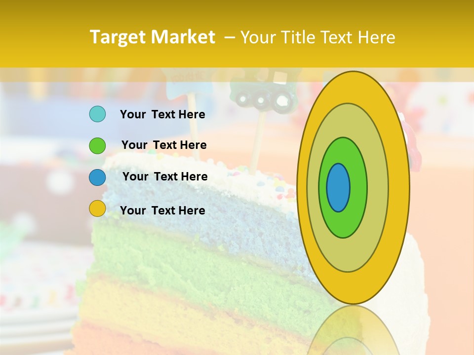 Five Orange Slice PowerPoint Template