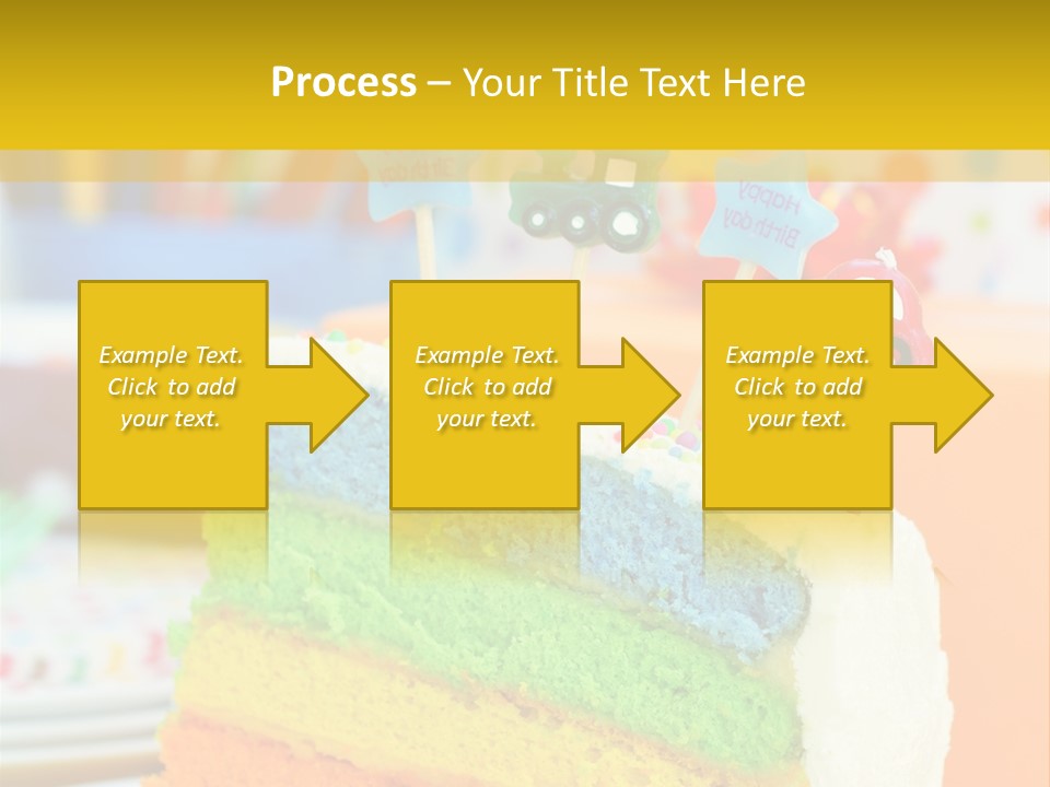 Five Orange Slice PowerPoint Template