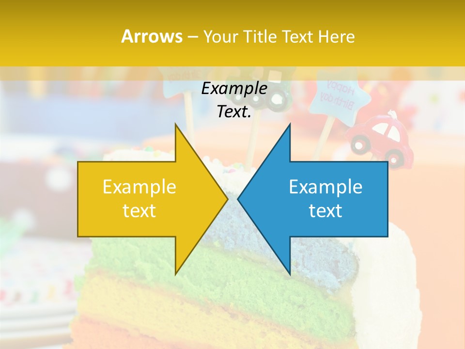 Five Orange Slice PowerPoint Template