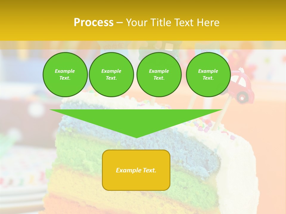 Five Orange Slice PowerPoint Template