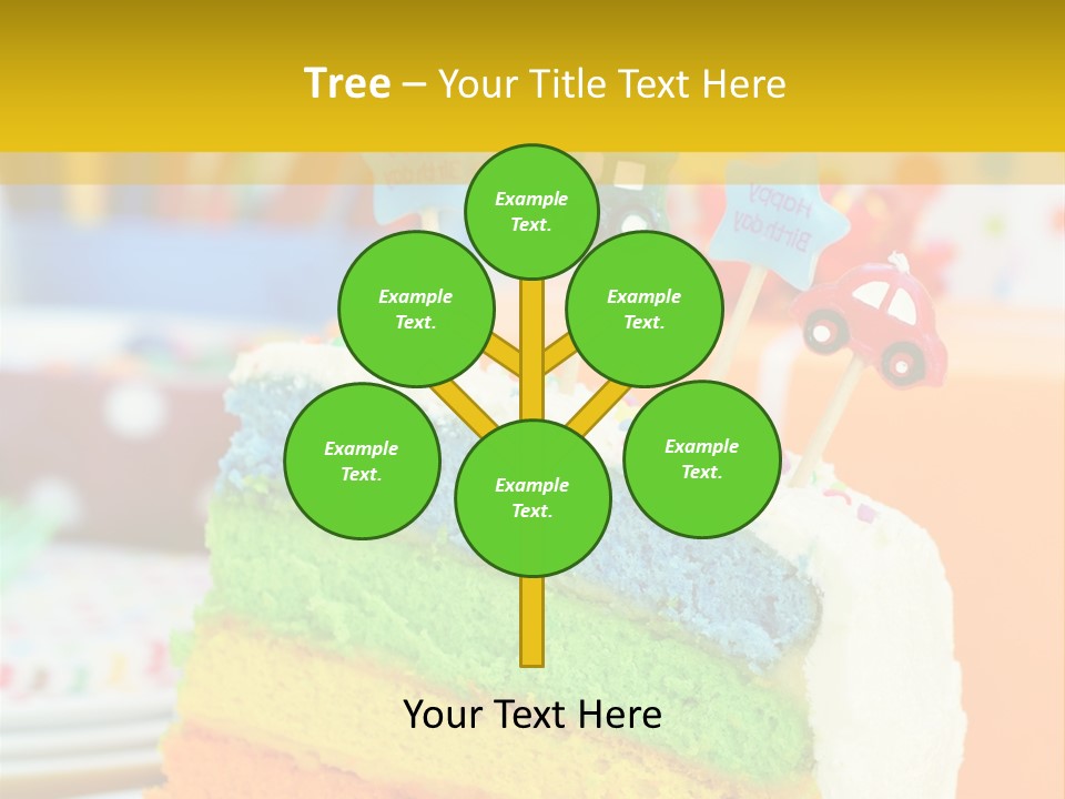 Five Orange Slice PowerPoint Template