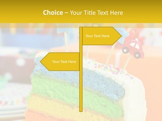 Five Orange Slice PowerPoint Template