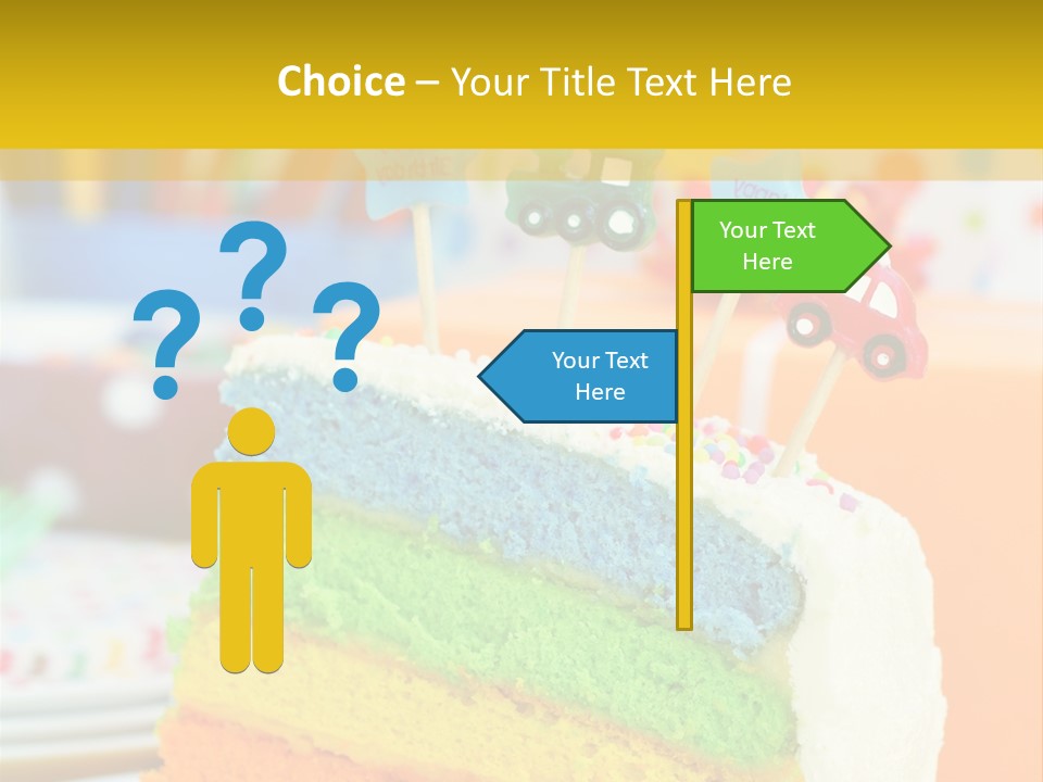 Five Orange Slice PowerPoint Template