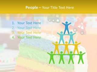 Five Orange Slice PowerPoint Template