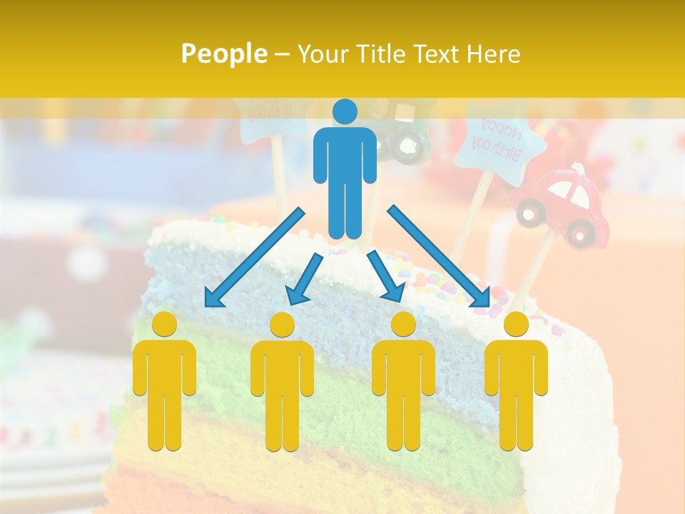 Five Orange Slice PowerPoint Template