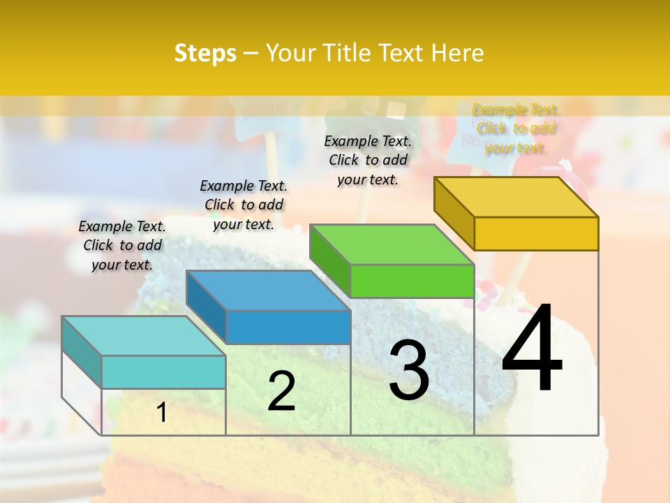 Five Orange Slice PowerPoint Template