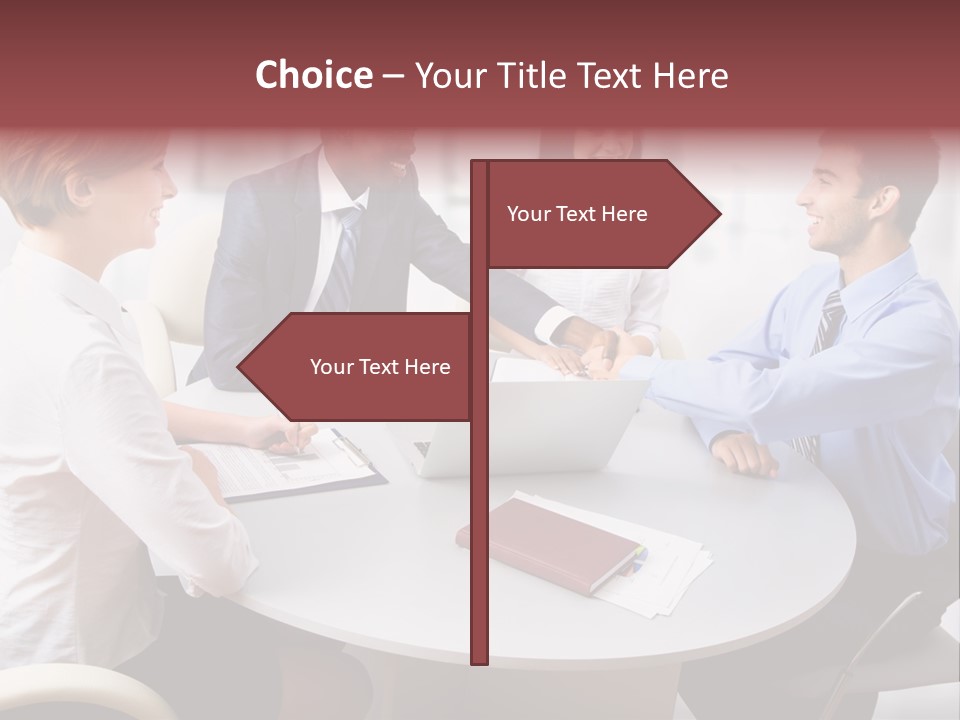 Handshake Agree American PowerPoint Template