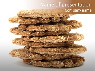 Cracker Appetizing Heap PowerPoint Template