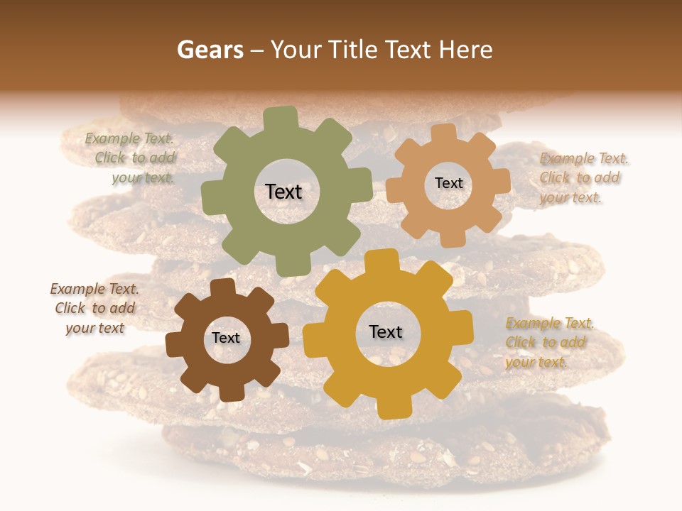 Cracker Appetizing Heap PowerPoint Template