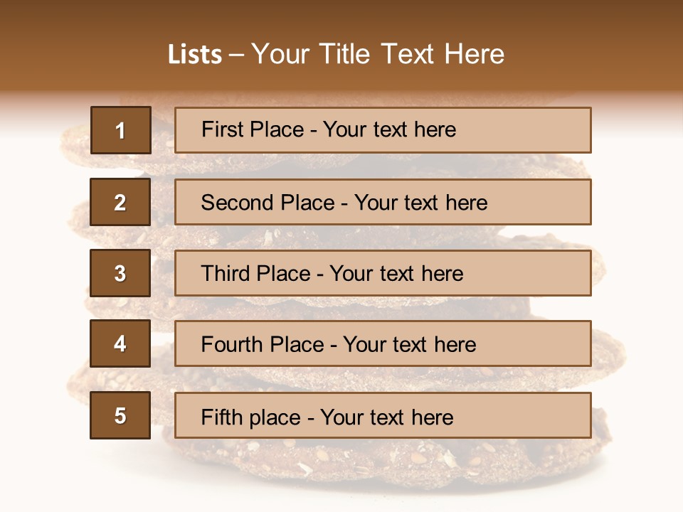 Cracker Appetizing Heap PowerPoint Template