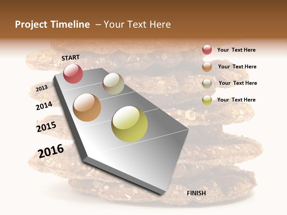 Cracker Appetizing Heap PowerPoint Template