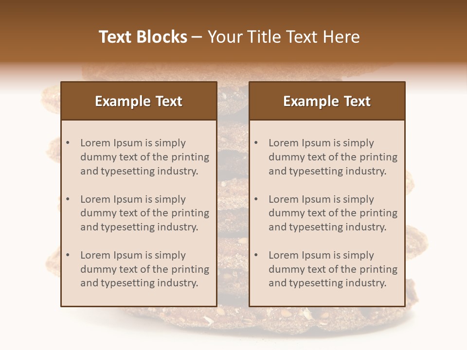 Cracker Appetizing Heap PowerPoint Template