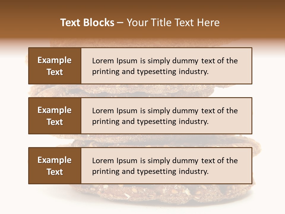 Cracker Appetizing Heap PowerPoint Template