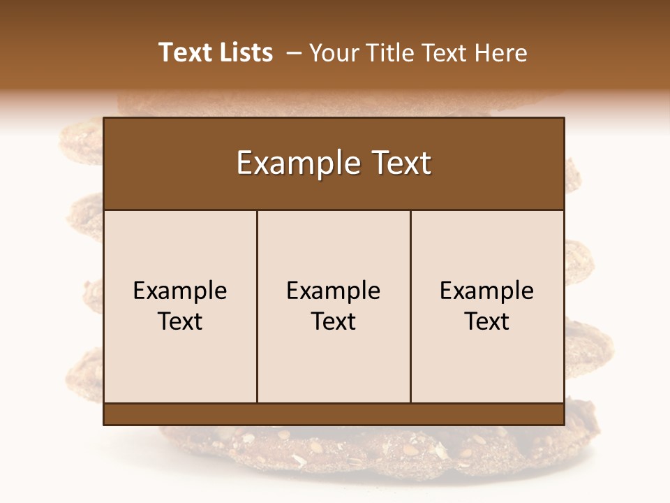 Cracker Appetizing Heap PowerPoint Template